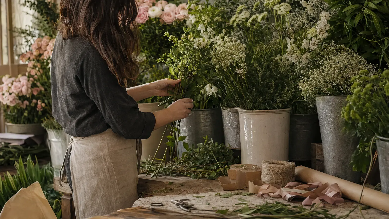 Il lavoro artigianale nell’atelier
